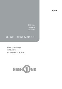 Mode d’emploi High One HI4304UHD-MM Téléviseur LCD