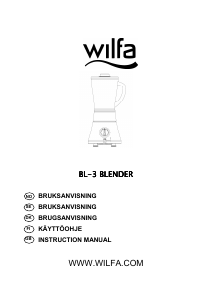 Bruksanvisning Wilfa BL-3 Spinn Enkel Blender