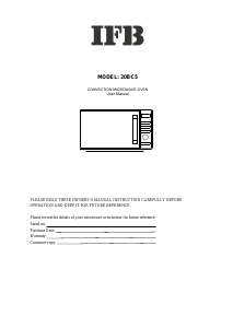 Manual IFB 20BC5 Microwave