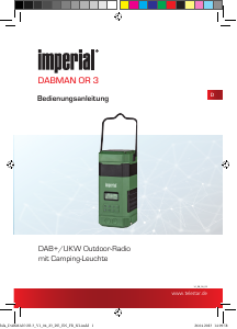 Bedienungsanleitung Imperial Dabman OR 3 Radio