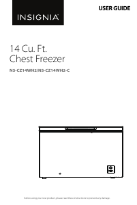 Manual Insignia NS-CZ14WH2 Freezer
