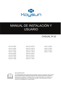 Manual de uso Kaysun AKAY-C 52 DR11 Aire acondicionado