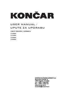 Manual Končar LV400BH Freezer