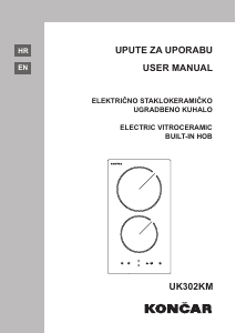 Manual Končar UK302KM Hob