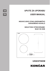 Manual Končar UK603FINDM Hob