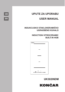 Manual Končar UK302INDM Hob