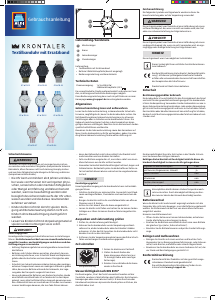 Bedienungsanleitung Krontaler GT-W-TB-01 Armbanduhr