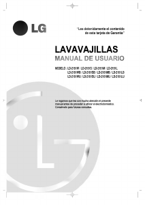 Manual de uso LG LD-2151SB Lavavajillas