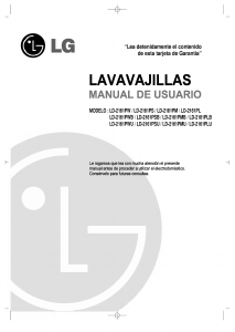 Manual de uso LG LD-2161PW Lavavajillas