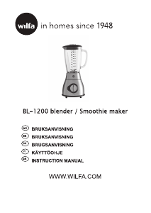 Manual Wilfa BL-1200 Knus Blender