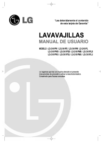 Manual de uso LG LD-2161PS Lavavajillas