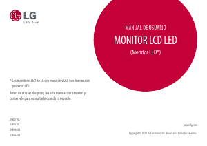 Manual de uso LG 24BR650B-C Monitor de LED