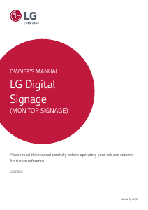 Manual LG 65CVR3C LED Monitor