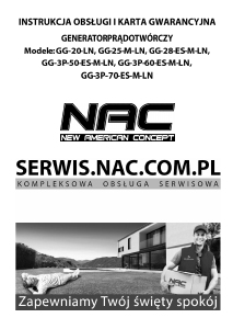 Instrukcja NAC GG-3P-50-ES-M-LN Generator