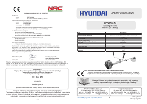 Instrukcja NAC HY-BP508-22-T Podkaszarka do trawy