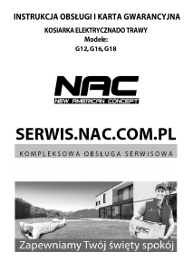 Instrukcja NAC G16 Kosiarka