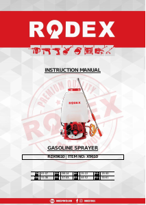Handleiding Rodex RDX9610 Druksproeier