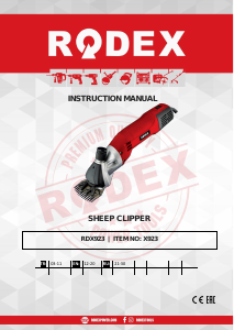 Manual Rodex RDX923 Pet Clipper