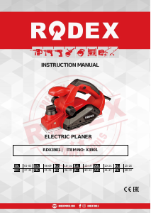 Manual Rodex RDX3901 Planer