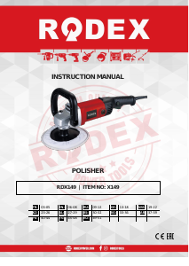 Руководство Rodex RDX149 Полировальная машина