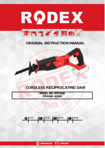 Manual Rodex RPX2530 Reciprocating Saw