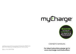 Manual myCharge AT30G All Terrain Portable Charger