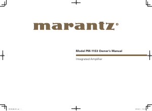 Handleiding Marantz PM-11S3 Versterker