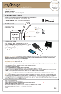 Handleiding myCharge AVC10G AdventureMax Mobiele oplader