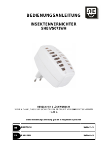 Manual SHE SHEIVS071WH Pest Repeller