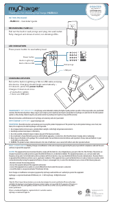 Handleiding myCharge HB10V HubMax Mobiele oplader