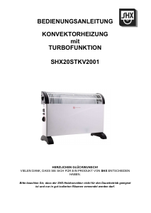 Manual SHX SHX20STKV2001 Heater