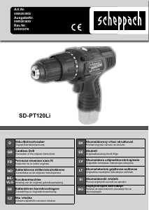 Manual Scheppach SD-PT120Li Drill-Driver