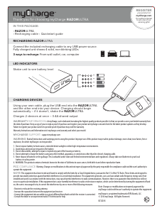 Manual myCharge RZ12D RazorUltra Portable Charger