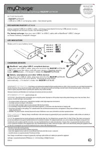 Manual myCharge RZ13V RazorPlatinum Portable Charger
