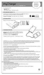 Manual myCharge RZ90G RazorXtra Portable Charger