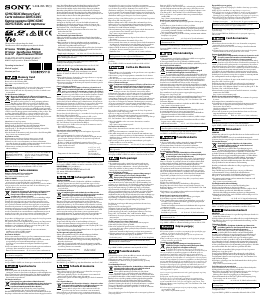 Manual de uso Sony SF-M512T Tarjeta SD