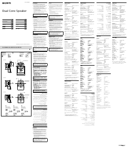 Handleiding Sony XS-FB161E Autoluidspreker