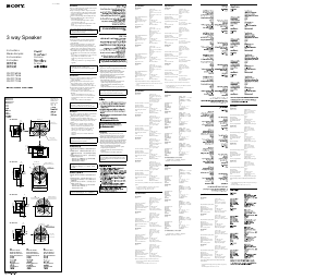 Manual Sony XS-GTF1338 Coluna auto