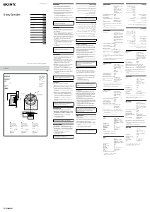 Manual Sony XS-N1640 Car Speaker