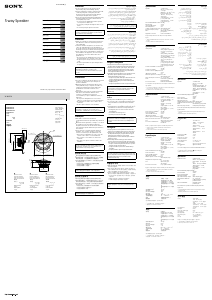 Manual Sony XS-N1650 Coluna auto