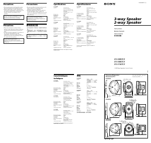 Manual de uso Sony XS-S690CX Altavoz para coche