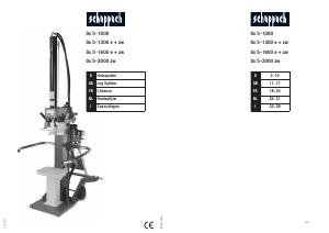 Bedienungsanleitung Scheppach Ox 5-1300 e+zw Holzspalter