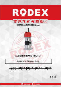 Kullanım kılavuzu Rodex RDX3785 Dalma frezesi