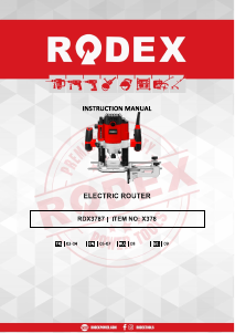 Руководство Rodex RDX3787 Погружной фрезер
