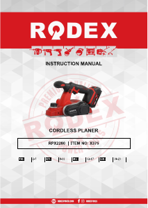 Руководство Rodex RPX2280 Рубанка