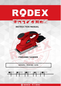Manual Rodex RDX370 Orbital Sander