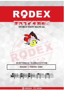 Kullanım kılavuzu Rodex RDX3881 Yuvarlak testere