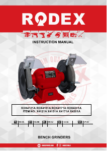 Kullanım kılavuzu Rodex RDX4121A Taşlama Motoru