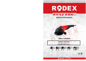 Manual Rodex RDX1231 Angle Grinder