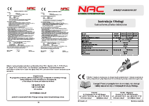 Instrukcja NAC GY9301 Piła łańcuchowa